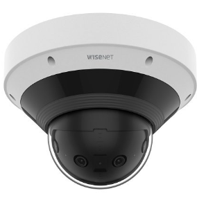Hanwha PNM-C9022RV Series 8MP AI IR Panoramic IP Camera, 2.8mm Fixed Lens, White