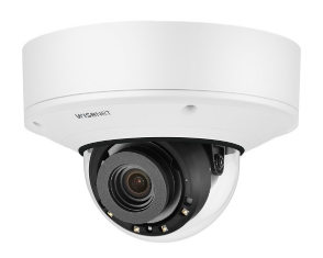 Hanwha PNV-A9081RLP P Series 4K IR Vandal Dome AI Camera with Wisenet Road AI, 4.5-10mm Lens, Whi...