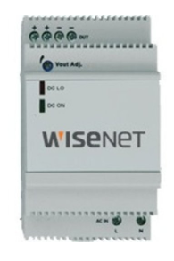 Hanwha PWR-DR12033 P-Series 33W Hardened Power Supply, DIN Rail Mounting, White