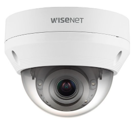 Hanwha QNV-8080R Q-Series 5MP IR Vandal IP Dome Camera, 3.2-10mm Varifocal Lens, White