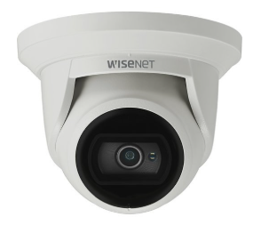 Hanwha QNE-8011R Q-Series 5MP Super-Compact IR Flateye Camera, 2.8mm Fixed Lens, White