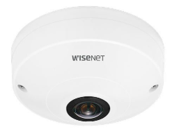 Hanwha QNF-8010 Q-Series 6MP Fisheye Camera, 1.14mm Fixed Lens, White