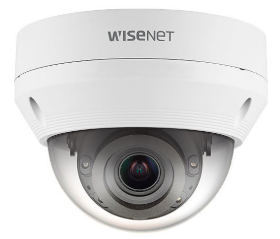 Hanwha QNV-6082R1 Q-Series 2MP Outdoor IR Vandal Dome Camera, 3.2-10mm Varifocal Lens White