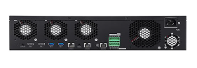 Hanwha XRN-6410RB2 X-Series 8K 64-Channel H.265 NVR, 400Mbps, 64TB HDD, Black