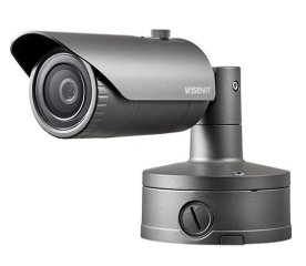 Hanwha XNO-8020R X-Series 5MP IR Bullet Camera, 3.7mm Fixed Lens, Gray