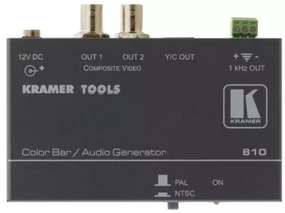 810 Composite/S-Video Color Bar/Audio Tone Generator