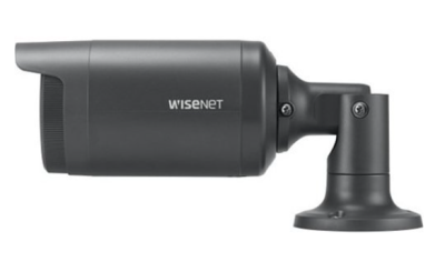 Hanwha LNO-6012R L-Series 2MP Outdoor IR Bullet Camera, 2.8mm Fixed Lens, Gray