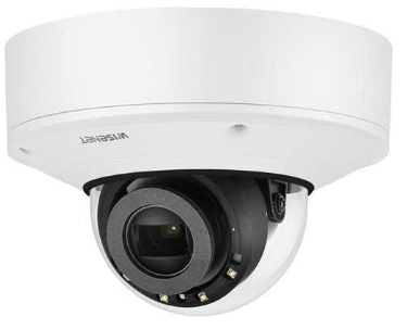 Hanwha XNV-6081R X-Series Plus 2MP IR Outdoor Vandal Dome Camera, 2.8-12mm Varifocal Lens, White