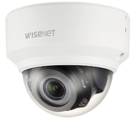 Hanwha XND-8080RV X-Series 5MP IR Indoor Vandal Dome Camera, 3.9-9.4mm Varifocal Lens, Ivory