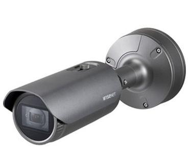 Hanwha XNO-6080R X-Series 2MP IR Bullet Camera, 2.8-12mm Varifocal Lens, Gray