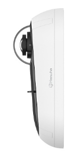 Hanwha TNV-C8011RW T Series 5MP AI IR Wall Mount Camera, 1.6mm Fixed Lens, 15m IR, White