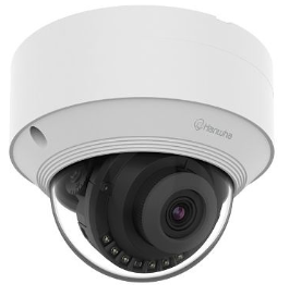 Hanwha QND-C8023R 5MP AI Indoor Dome IR Camera with Built-In Mic, 4mm Fixed Lens