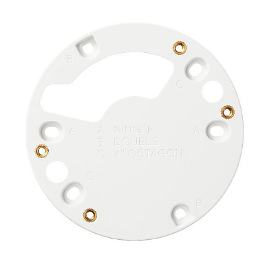Hanwha SBD-110GP Gang Box Plate for Select QND, XND, HCD and LND Series Cameras