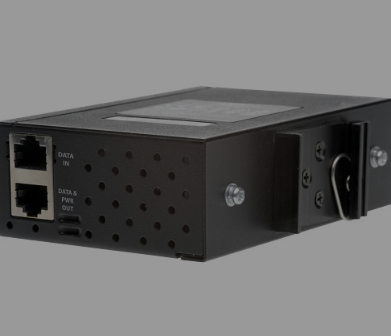 AXIS T8144 1-Port Industrial Midspan, Dual DC Inputs, 60W PoE, Black