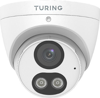 Turing Video TP-MED5M28C SMART Series VibrantView 5MP Full Color Turret IP Camera, 2.8mm Lens, Wh...