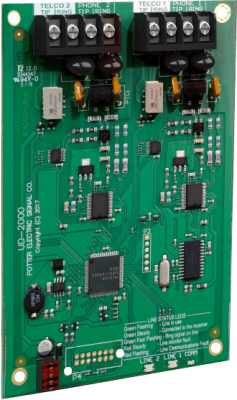 POTTER UD-2000 DACT Fire Alarm Communicator Transmitter Card.