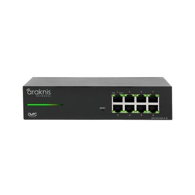 Araknis Networks AN-110-SW-F-8 110 Series Unmanaged+ Gigabit Switch, 8-Ports, Front Facing Ports