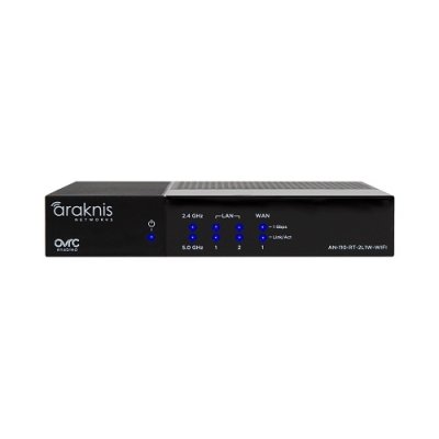 Araknis Networks AN-110-RT-2L1W-WIFI 110 Series Single-WAN Gigabit VPN Router with Wi-Fi and OvrC...