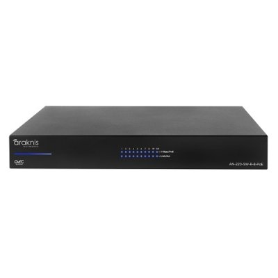 Araknis Networks AN-220-SW-R-8-POE 220 Series Managed Layer 2 Gigabit Switch with Partial PoE+, 8...