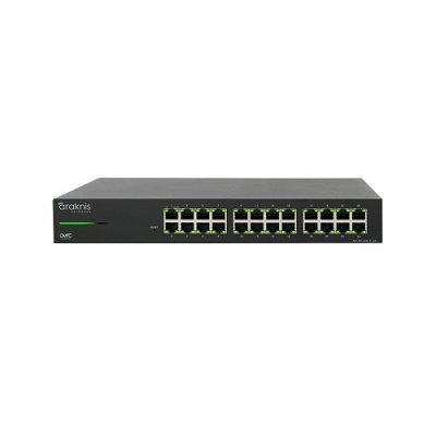 Araknis Networks AN-110-SW-F-24 110 Series Unmanaged+ Gigabit Switch, 24-Ports, Front Facing Port...