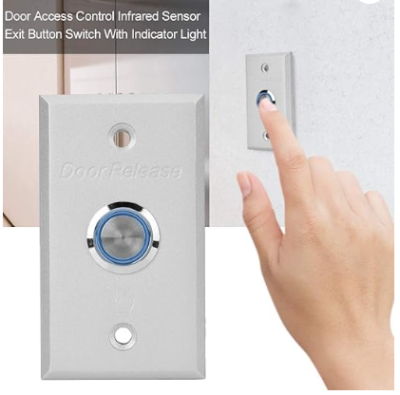 Door Access Control System Stainless Electric Steel Door Exit Button Door Push Release Button Pus...
