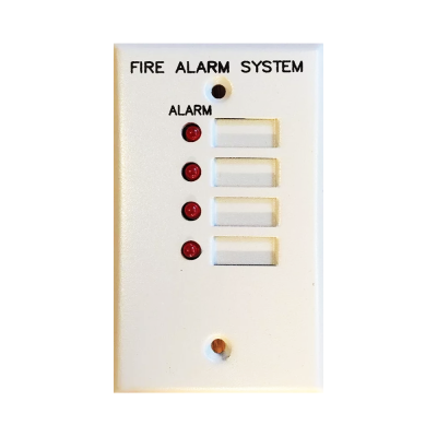EST GS GENERAL SIGNAL SPX 4ZA FIRE ALARM 4 ZONE ANNUNCIATOR P/N 46213-2055