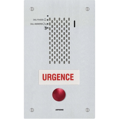 Aiphone IX-SSA-RA-FR IX Series 1-Call Button IP Audio Intercom, French, Flush Mount
