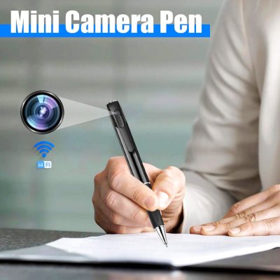 Mini Pen Camera WiFi HD 1080P Home Security Video Recorder Clip Body Pocket