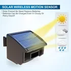 400 Meters Solar Wireless Driveway Alarm Outdoor Weather Resistant