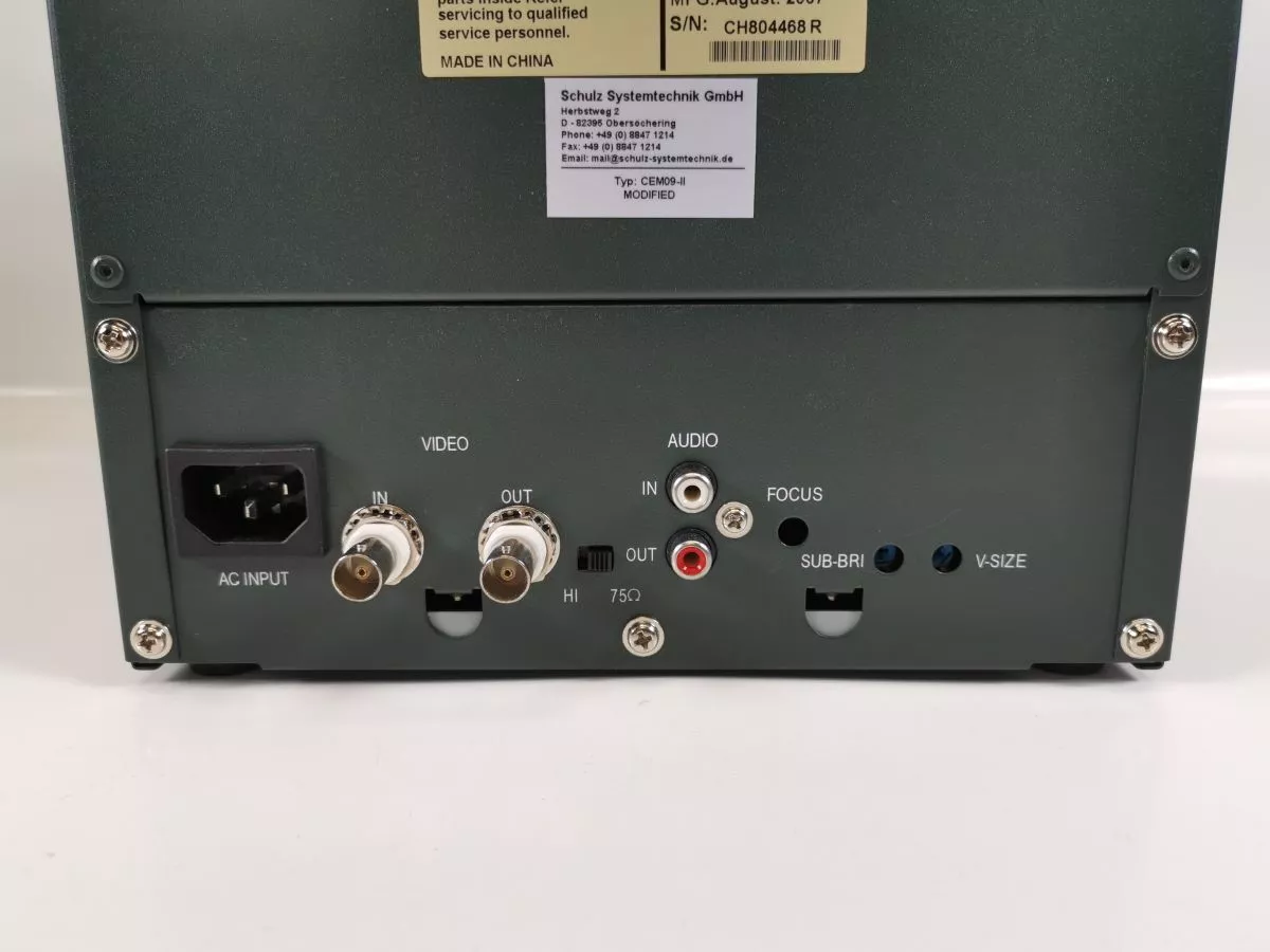 WEC -09A-II B/W CCTV MONITOR