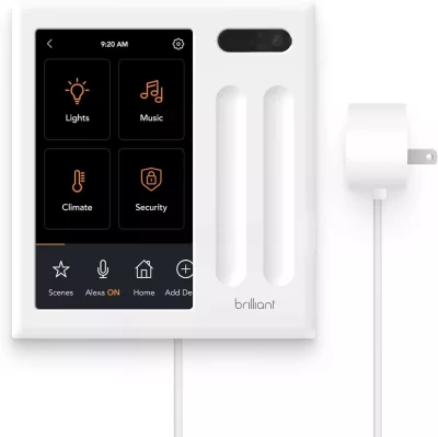 Brilliant 2-Switch Control Smart Home Panel - BHA120US-WH2