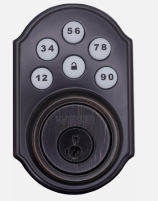 Weiser SmartCode 5 Venetian Bronze Keyless Electronic Entry Deadbolt GED1490 11P