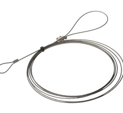 AXIS 5801-971 Indoor/Outdoor Verastile Safety Wire with Fixed and Adjustable Loop, 3m, 5-Pack, St...