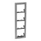 Comelit 3311/4S Ikall Series Module-Holder Frame Complete with Cornice for Module, Silver