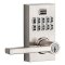 Weiser Hancock SmartCode Satin Nickel Electronic Residential Keyed Entry Lever with SmartKey Tech...