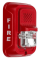 System Sensor P4RL L-Series Indoor Selectable Output Horn Strobe, 4-Wire, Wall Mount, "FIRE" Mark...