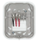 System Sensor WAV-WL SWIFT Wall Mount AV Base for L-Series AV Devices, White