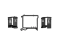 62964.132.BL || Ajax, DIN Holder Black