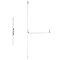 1990EO-44-P35 Falcon Exit Only Concealed Vertical Rod Crossbar Device, 44" Crossbar, Painted Alum...