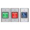 424C SDC "PUSH TO EXIT" switch, 2" square button, MO DPDT, 10 Amp contact, 1-gang. Bright Brass F...