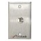 6280 Dynalock Pushbutton 1'' Diameter Stainless Steel Vandal/Weather Resistant Button