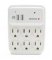 Bush Baby 6-Outlet Power Adapter with Covert 1080p Wi-Fi Camera (White)