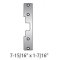 7000-24D-792-630 HES 7000 Series Electric Strikes, 24VDC, 792 Faceplate, Satin Stainless Steel Fi...