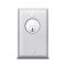 805AL SDC Key Switch, 1-Gang, 1/4" Aluminum Plate, AA (on-off) DPDT, 6 Amp