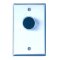 CM-7000GE Camden Recessed Button, Single Gang Faceplate, Spring Return, N/O, Momentary, Green, EXIT engraved (in white)