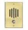 DP-0222 Solid Brass Door Plate Oversize Door Unit For P-0920 With Black Metal