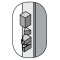 55-FU SDC Electric strike body, 12/24VDC, F Faceplates Handed, Dull Stainless Steel Finish