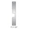 FP-K-2-605 HES 1006 Series Faceplate K-2 Option (9" x 1-3/8") Bright Brass Finish