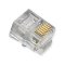 ICMP6P6SRD Plug, 6P6C, Oval Entry Solid, 100Pk