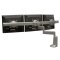KCD320B Triple Monitor Swing Arm Desk Mount (Black)